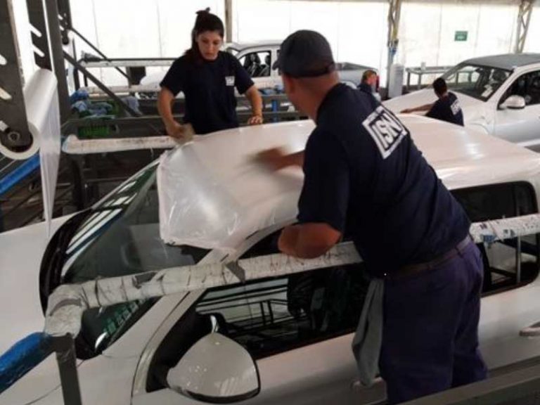 Preparando vehículo para transporte